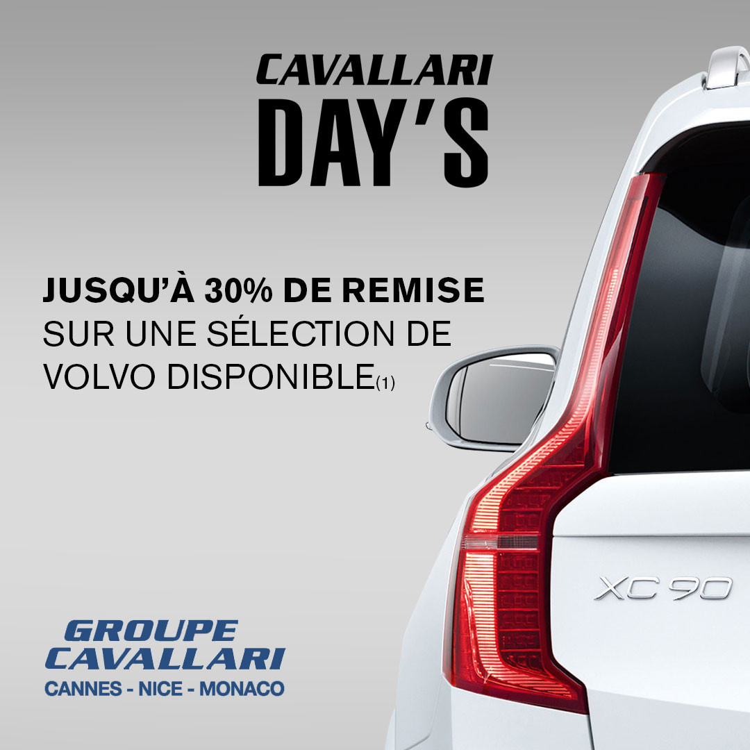 Jusqu'à 30% de remise pendant les Cavallari Day's Volvo